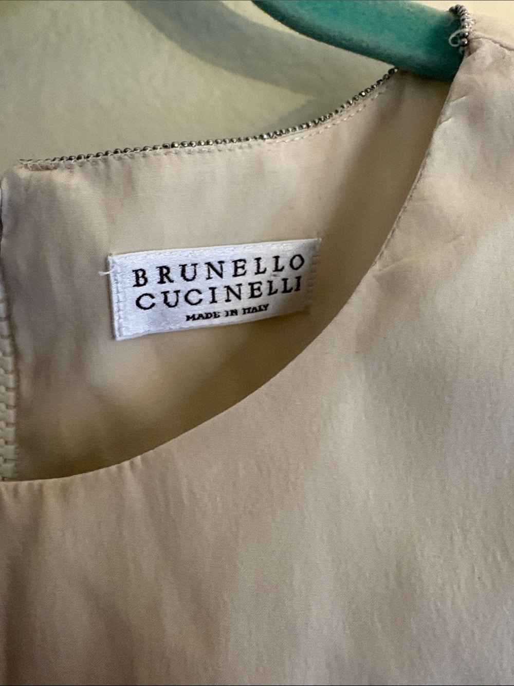 Brunello Cucinelli Cream Layered Sleeveless Camisole - Picture 2 of 3